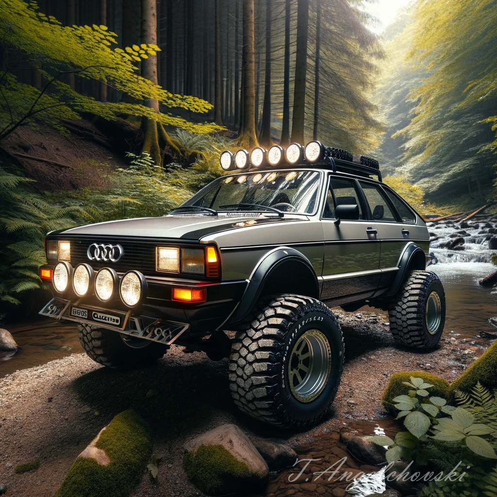 A-1985-Audi-Quattro-with-moderately-sized-off-road-tires-and-LED-light-bars-located-in-a-forest-near-a-small-stream.-The-setting-is-natural-and-seren.png