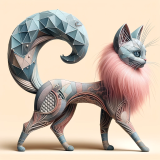 Geometric-Grace-The-Elegant-Cat