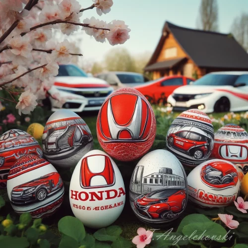DALLE-2024-05-05-19.15.49---A-creative-and-festive-image-featuring-Easter-eggs-themed-around-Honda.-The-scene-includes-a-collection-of-intricately-decorated-Easter-eggs-each-pai.webp