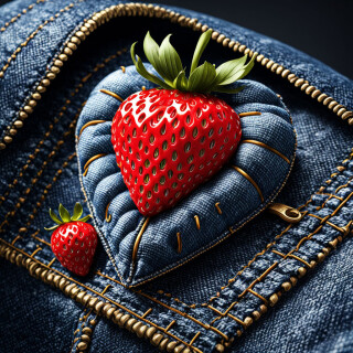 stunning-denim-strawberry-covered-in-denim-with-a-zipper-breathtaking-artwork-intricate-photograp