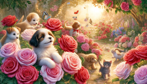 The-Enchanting-World-of-Roses-Puppies-and-Kittens.jpeg