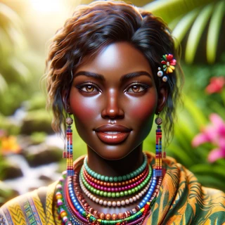 DALLE-2024-06-02-09.56.31---Create-a-stunning-synthography-image-of-a-beautiful-woman-with-rich-dark-skin.-She-has-expressive-eyes-and-a-warm-smile-wearing-vibrant-culturally