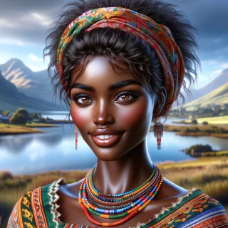 DALLE-2024-06-02-09.56.44---Create-a-stunning-synthography-image-of-a-beautiful-woman-with-rich-dark-skin.-She-has-expressive-eyes-and-a-warm-smile-wearing-vibrant-culturally