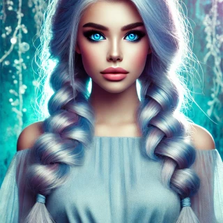 DALLE-2024-06-22-22.43.41---A-stunning-young-girl-with-mesmerizing-sky-blue-hair-styled-in-two-long-braids-cascading-over-her-shoulders.-Her-bright-blue-eyes-are-captivating-and