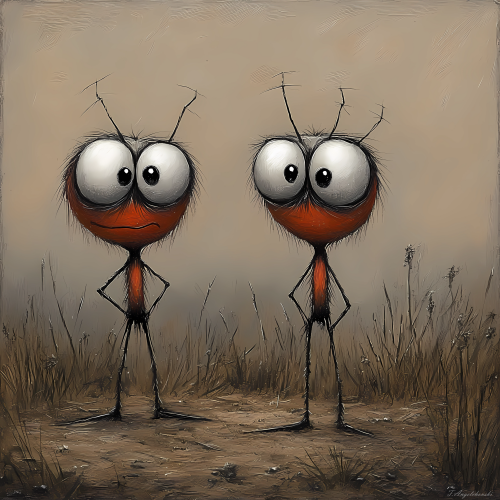 The Surprised Ants in the Wasteland