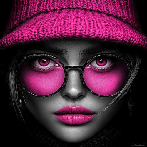 Pink Vision in Contrasts